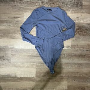 Zara, blue, bodysuit